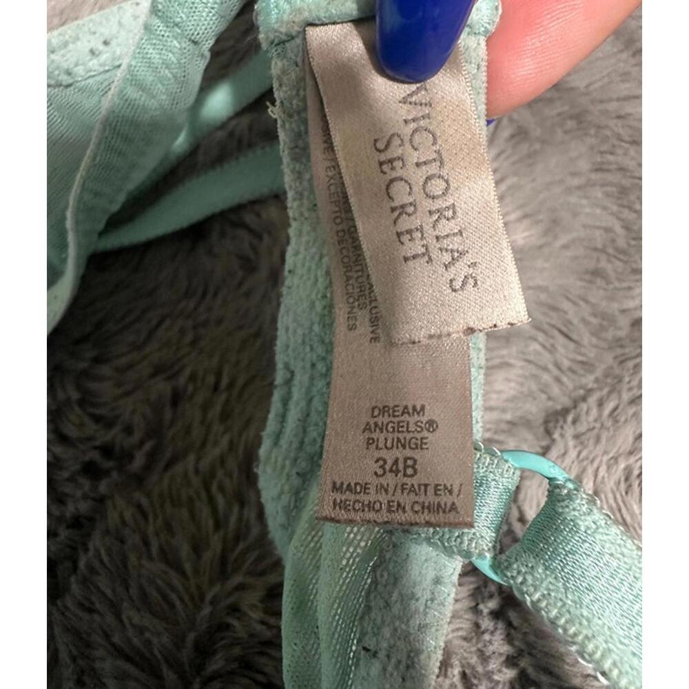 Victoria’s Secret Dream Angels Plunge Bra – Aqua Lace 34B - Picture 3 of 3